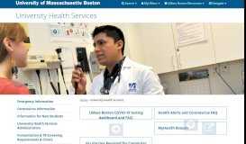 
							         University Health Services - University of Massachusetts Boston								  
							    