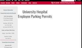 
							         University Hospital Employee Parking | Institutional Planning and ...								  
							    