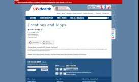 
							         University Hospital - Laboratory | UW Health | Madison, WI								  
							    