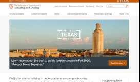 
							         University Housing and Dining | The University of Texas at Austin								  
							    