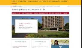 
							         University Housing and Residential Life								  
							    