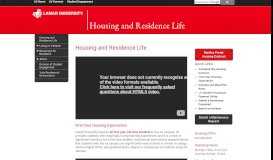 
							         University Housing & Residence - Lamar University								  
							    