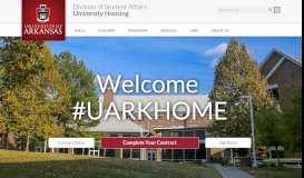 
							         University Housing - University of Arkansas								  
							    