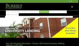 
							         University Landing - Burkely Communities								  
							    
