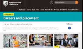 
							         University Life - Careers and placement | Harper Adams University								  
							    