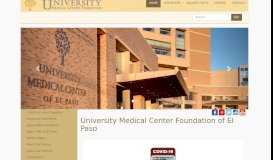 
							         University Medical Center Foundation of El Paso								  
							    