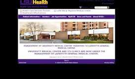
							         University Medical Center - LSU Hospitals								  
							    