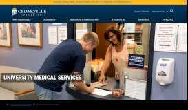 
							         University Medical Services | Cedarville University								  
							    