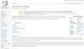 
							         University of Abuja - Wikipedia								  
							    