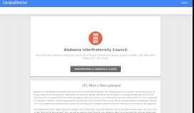 
							         University of Alabama IFC | CampusDirector								  
							    