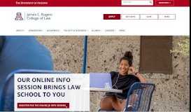 
							         University of Arizona Law |								  
							    