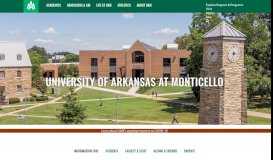 
							         University of Arkansas at Monticello								  
							    