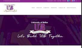 
							         University of Belize | Education Empowers a Nation								  
							    