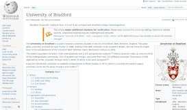
							         University of Bradford - Wikipedia								  
							    