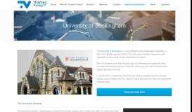 
							         University of Buckingham | Thames Valley Inward Investment Portal ...								  
							    