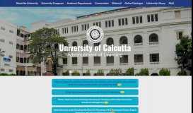 
							         University of Calcutta								  
							    
