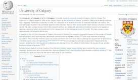 
							         University of Calgary - Wikipedia								  
							    