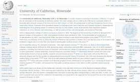 
							         University of California, Riverside - Wikipedia								  
							    