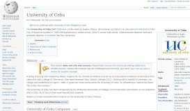 
							         University of Cebu - Wikipedia								  
							    