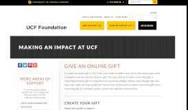 
							         University of Central Florida Foundation - UCF Foundation								  
							    