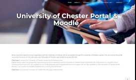 
							         University of Chester Portal and Moodle - Mattersey Hall								  
							    