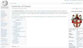 
							         University of Chester - Wikipedia								  
							    
