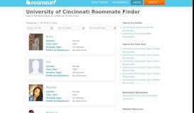 
							         University of Cincinnati (CINCI) Roommates | Roomsurf								  
							    