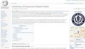 
							         University of Connecticut Health Center - Wikipedia								  
							    