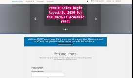 
							         University of Delaware - Parking Portal								  
							    