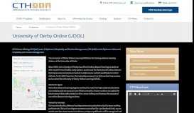 
							         University of Derby Online (UDOL) - Confederation of Tourism ...								  
							    