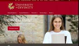 
							         University of Divinity – Website of the University of Divinity								  
							    