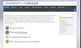 
							         University of Dubuque Graduate Studies - UDOnline								  
							    