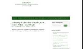 
							         University of Education, Winneba, UEW School Portals – uew.edu.gh ...								  
							    
