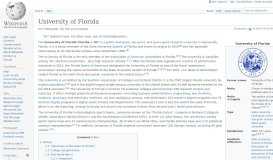
							         University of Florida - Wikipedia								  
							    