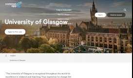 
							         University of Glasgow | The Common Application								  
							    