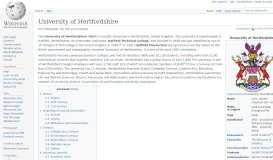 
							         University of Hertfordshire - Wikipedia								  
							    