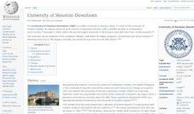 
							         University of Houston–Downtown - Wikipedia								  
							    