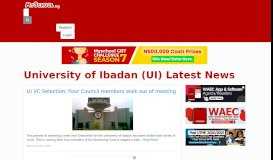 
							         University of Ibadan (UI) Latest News - Myschool								  
							    