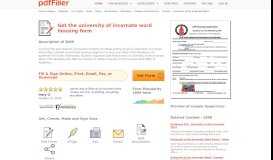 
							         University Of Incarnate Word Housing - Fill Online, Printable, Fillable ...								  
							    