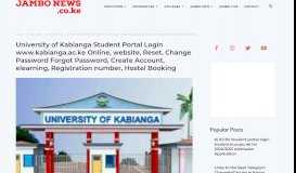 
							         University of Kabianga Student Portal Login www.kabianga.ac.ke ...								  
							    