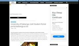 
							         University of Kabianga, UoK Student Portal: portal.kabianga.ac.ke ...								  
							    