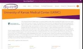 
							         University of Kansas Medical Center (UKMC)								  
							    