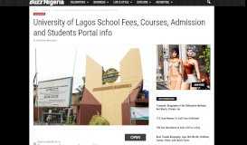 
							         University of Lagos Fees, Courses, Admission and Students Portal info								  
							    