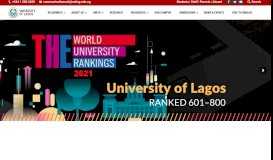 
							         University of Lagos – University of First Choice and the Nations Pride								  
							    