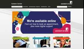 
							         University of Leeds Careers Centre Homepage - Telephone: +44 (0 ...								  
							    