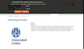 
							         University of Leiden | Land Portal | Securing Land Rights Through ...								  
							    