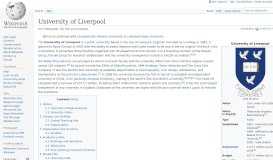 
							         University of Liverpool - Wikipedia								  
							    