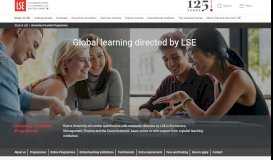 
							         University of London International Programmes - LSE								  
							    