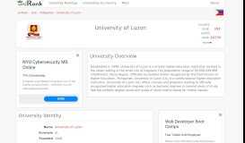 
							         University of Luzon | Ranking & Review - uniRank								  
							    
