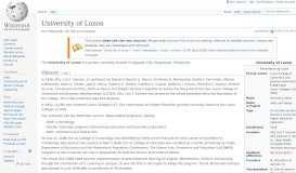 
							         University of Luzon - Wikipedia								  
							    
